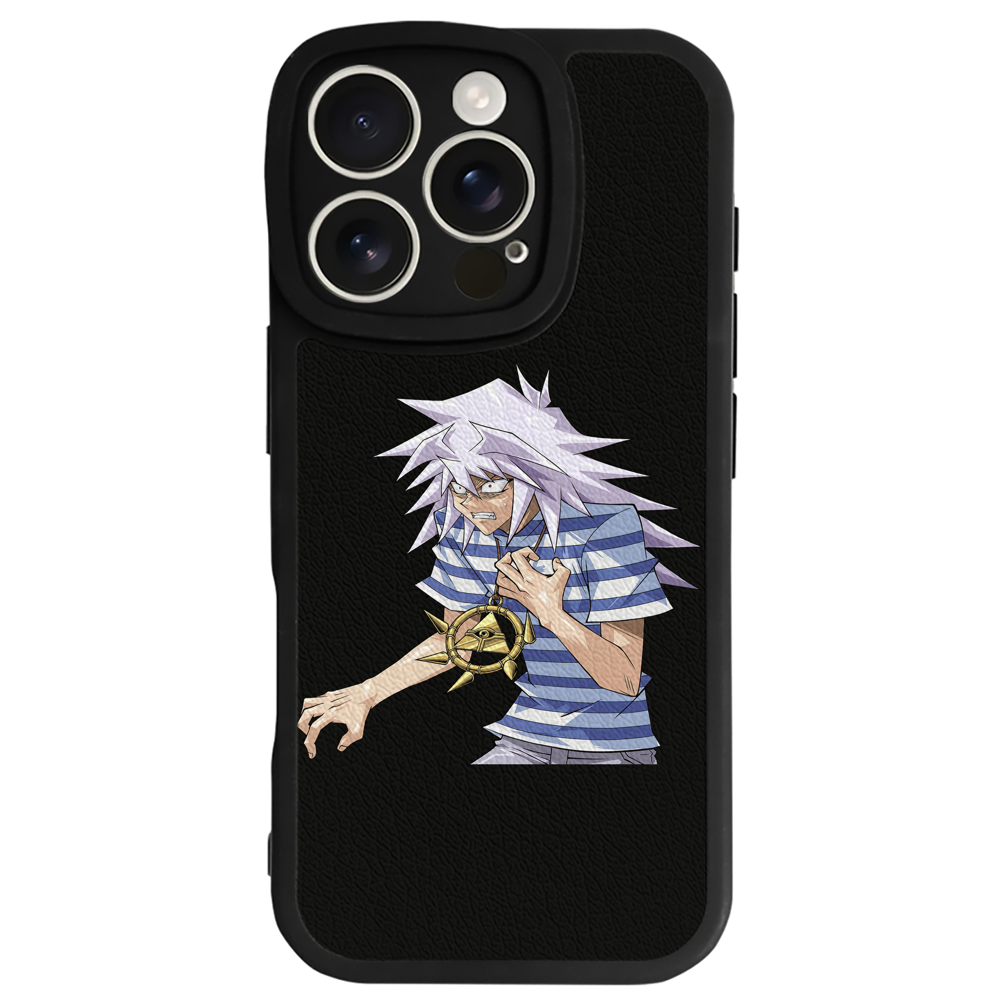 （画像用） 遊☆戯☆王 Yu-Gi-Oh! 【iPhone 16シリーズ対応】シリコンスマホケース（レザー調） 材質：シリコン
